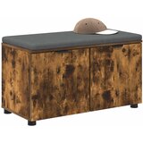  Klupa za hodnik s jastukom Dimljeni Hrast 80 x 38 x 46 cm | Eponuda.ba