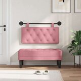  Držeće uzglavlje Zidne Ružičasta 100 x 55 x 7 cm Baršun - Ružičasta 90 cm bez LED | shoptok.hr