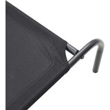 vidaXL Povišeni krevet za pse crni 110x65x20 cm Oxford tkanina i čelik | shoptok.hr