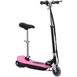  Električni romobil sa sjedalom 120 W ružičasti | shoptok.hr