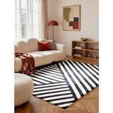 Elle Decoration Črno-bela ročno tkana volnena preproga 120x180 cm Stryve Noir – | Shoptok.si