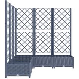  Sadilica s rešetkom tamnosiva 120 x 120 x 121 5 cm pp | shoptok.hr