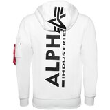 Alpha Industries muški duks sa kapuljačom, Beli