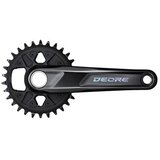 Shimano fc-m6120-1, deore, for rear 12-speed, 2-pcs fc, 175mm, 32t w/o cg, w/o bb parts, for chain line 55mm, ind.pack Pogon ( EFCM61201EX Cene