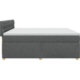  Krevet s oprugama i madracem tamnosivi 200 x 200 cm od tkanine | shoptok.hr