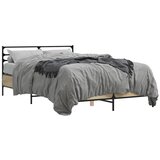 Furnova Posteljni okvir sonoma hrast 120x190 cm inž. les in kovina, (21936707) | Shoptok.si