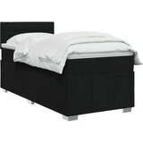  Boxspring krevet s madracem Crna 90 x 200 cm Tkanina | shoptok.hr