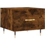 Maison Chic Klubska mizica - kavna mizica - Nizka mizica dimljeni hrast 50x50x40 cm inženirski les, (21755467) Cene