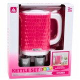  Children's Kettle with Cups Set Cooking Sounds Lights Pink | Shoptok.si