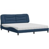 vidaXL Krevet s madracem plavi 180x200 cm od tkanine | shoptok.hr