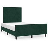  Okvir kreveta bez madraca tamnozeleni 120x190 cm baršunasti | shoptok.hr