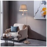 Brilagi LED Stojeća lampa CERIA 1xE27/60W/230V + LED/2,1W matni hrom/siva Cene