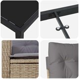  Vrtni set za objed 9 kom. Bež poliratan | shoptok.hr