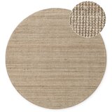 Hanse Home Sivo-rjava okrogla preproga iz jute ø 200 cm Bouclé Jaipur – Cene