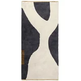 Temno siva/bež pralna bombažna preproga 70x150 cm Figura –