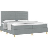 s opruga kutije Svijetlo siva 200 x 200 cm tkanina | shoptok.hr