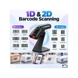 52750 – Žični čitač barkodova 1D/2D i QR kodova s postoljem, USB, crni