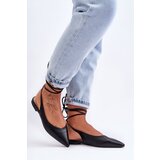 Boto Women's Lace-up Ballet Flats Black Lilly Ann | ePonuda.com