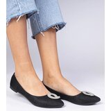 D/CEO marka niezdefiniowana Black glitter ballet flats with rhinestones Ellada | Shoptok.si