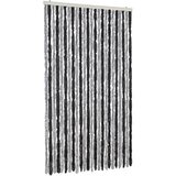 Furnova Zavesa proti mrčesu siva in črna 100x200 cm šenilja, (21917670) | Shoptok.si