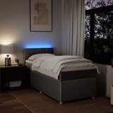  Krevet s oprugama i madracem smeđesivi 90x200 cm od tkanine | shoptok.hr