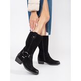 Sergio Leone Black women's leather cowboy boots | Shoptok.si