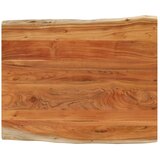 Stolna ploča 90x80x2,5 cm pravokutna bagremovo drvo živi rub | shoptok.hr