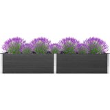 vidaXL visoka greda 200x100x54 cm wpc siva | Shoptok.si