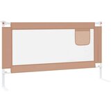 vidaXL Posteljno varovalo za malčke taupe 150x25 cm blago | Shoptok.si