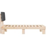  Posteljni okvir z oblazinjenim vzglavjem Temno siva 75 x 190 cm, (5000101953) | Shoptok.si