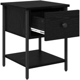  Noćni ormarić s ladicama 2 pcs Crni hrast 34 x 35,5 x 45 cm | shoptok.hr