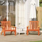 vidaXL Garden Adirondack stoli 2 kosa Wax Brown masivni les borovega Cene