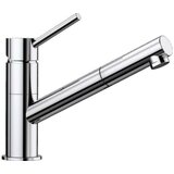 Blanco izvlečna visokotlačna enoročna kuhinjska armatura KANO-S - krom, 521503 | Shoptok.si