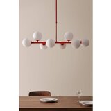Jotex Rdeča/bela stropna svetilka iz opalnega stekla 30x104 cm Ekman – | Shoptok.si