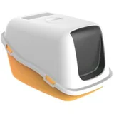Petmax toalet za mačke ella orange-bela 57x39x38h