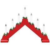  Most sa božićnim svijećama Crvena 39.5 x 5 x 29 cm | shoptok.hr