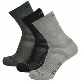Husky Socks Trail 3 pack black/anthracite/light grey Cene