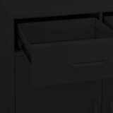 Ormarić za pohranu crni 80 x 35 x 101,5 cm čelični | Eponuda.com