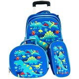  Ranac set 3u1 sa točkićima dino plavi | Eponuda.com