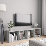 vidaXL Knjižna / TV omara betonsko siva 143x30x36 cm Cene