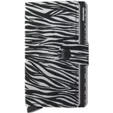 Secrid Usnjena denarnica Miniwallet Zebra Light Grey siva barva