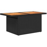 vidaXL Vrtna garnitura - 7-dijelni set vrtnih sofa od poliratana s jastucima crni - Crna sa spremištem 1 | shoptok.hr