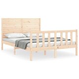 Maison Chic Posteljni Okvir - Dvoposteljna postelja brez vzmetnice 140x200 cm trdna borovina, (22081561) Cene