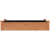  Povišena vrtna gredica s oblogom smeđa 120x60x25 cm od jelovine | Eponuda.com