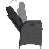  5-dijelni vrtni blagovaonski set s jastucima od poliratana crni | shoptok.hr