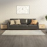  Stolić za kavu s metalnim nogama 2 kom boja hrasta 50x50x40 cm | shoptok.hr