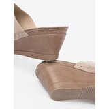 GOODIN Beige women's platform flip-flops | shoptok.hr