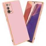 Cadorabo Ohišje, združljiv s Samsungom v sijajnem roza - zlati - zaščitni pokrov iz fleksibilnega silikona TPU in z zaščito pred kamero, (20596334) | Shoptok.si