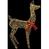 3D Božićni irvas LOVIISA 110 LED lampica Topla bijela - Zlatni PET 70 x 26 x 100 cm | shoptok.hr