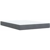 Krevet s box springom madracem i LED-om Tamnosiva 140 x 200 cm - Tamnosiva 140 x 200 cm Prošiveno gumbima | shoptok.hr